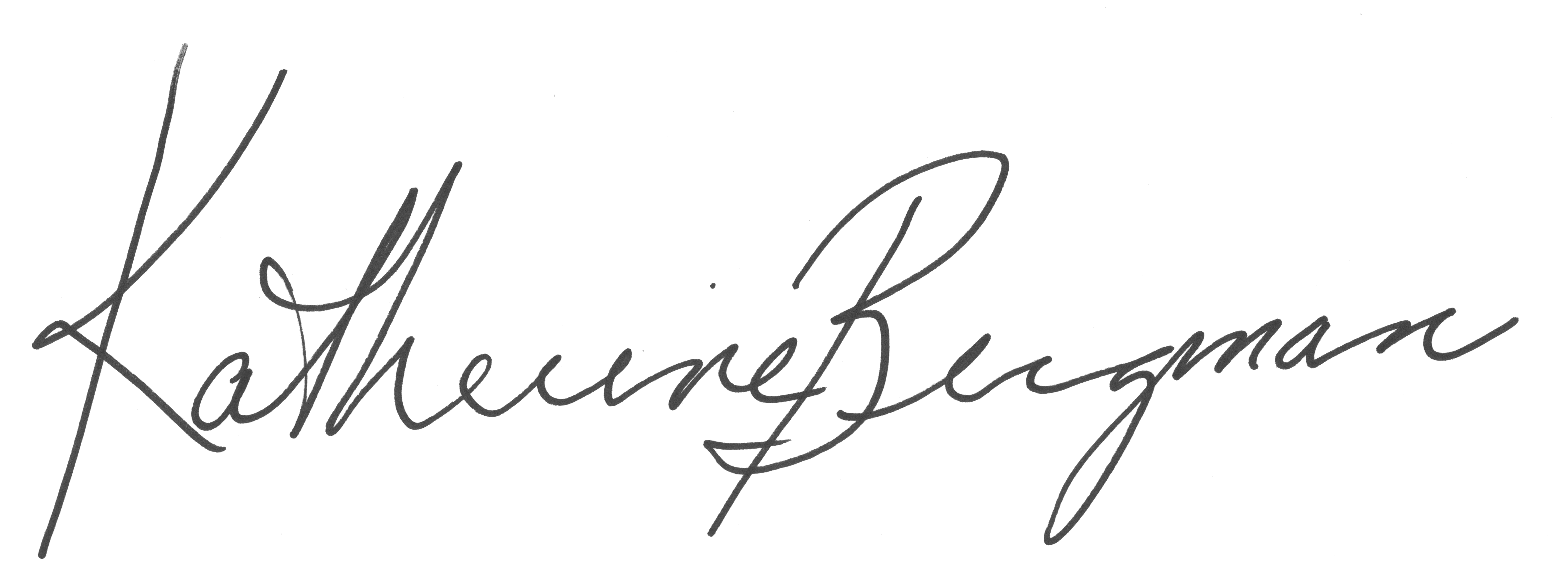 Signature of Katherine Bergman
