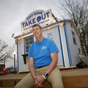 Sean Hayes, Director, Campus Ministry at the Tiny Home Takeout